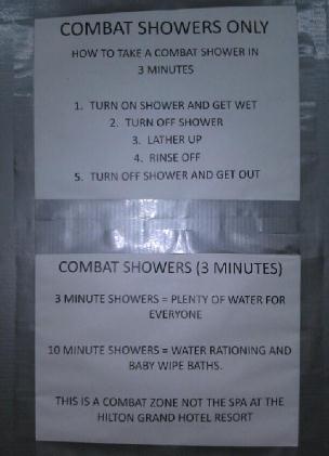 Combat Shower