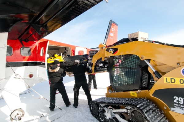 Loading a Twin Otter